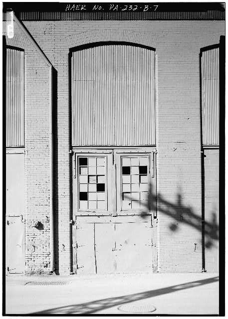 Photo:Juniata Shops Blacksmith Shop No 2 Door Detail 1930s East Side