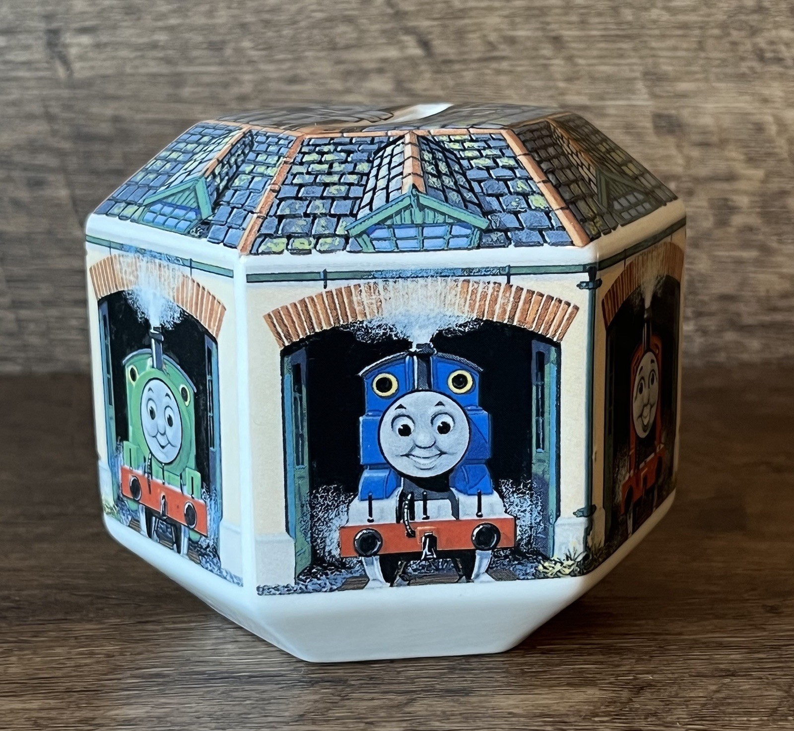 Thomas the Train Porcelain Wedgwood Coin Bank WITH PLUG Vintage 1992 England