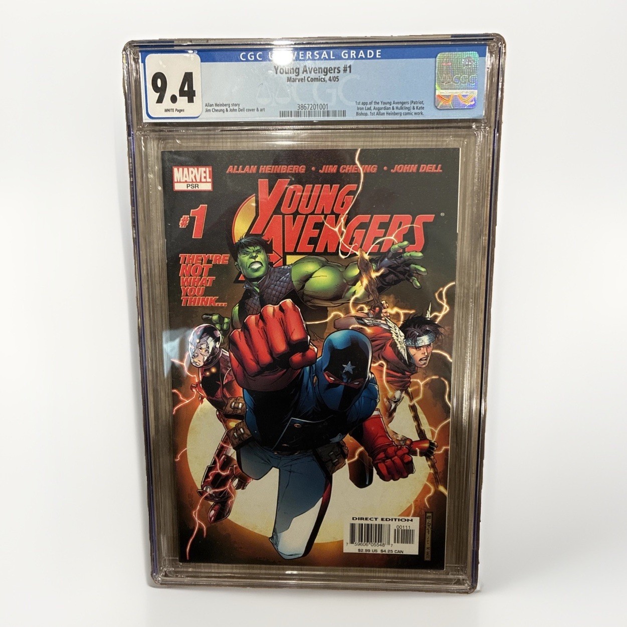 Young Avengers #1 (2005) 🔑 Marvel CGC 9.4 White 1st Appearance NM+ 1ST APP MCU