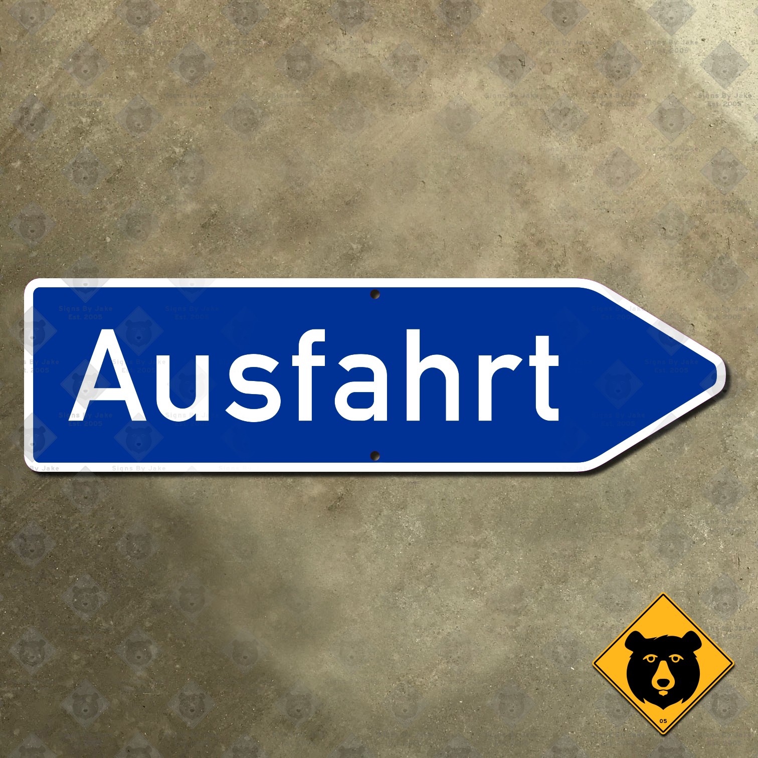 Germany Autobahn Ausfahrt motorway exit highway road sign 690 mm x 190 mm