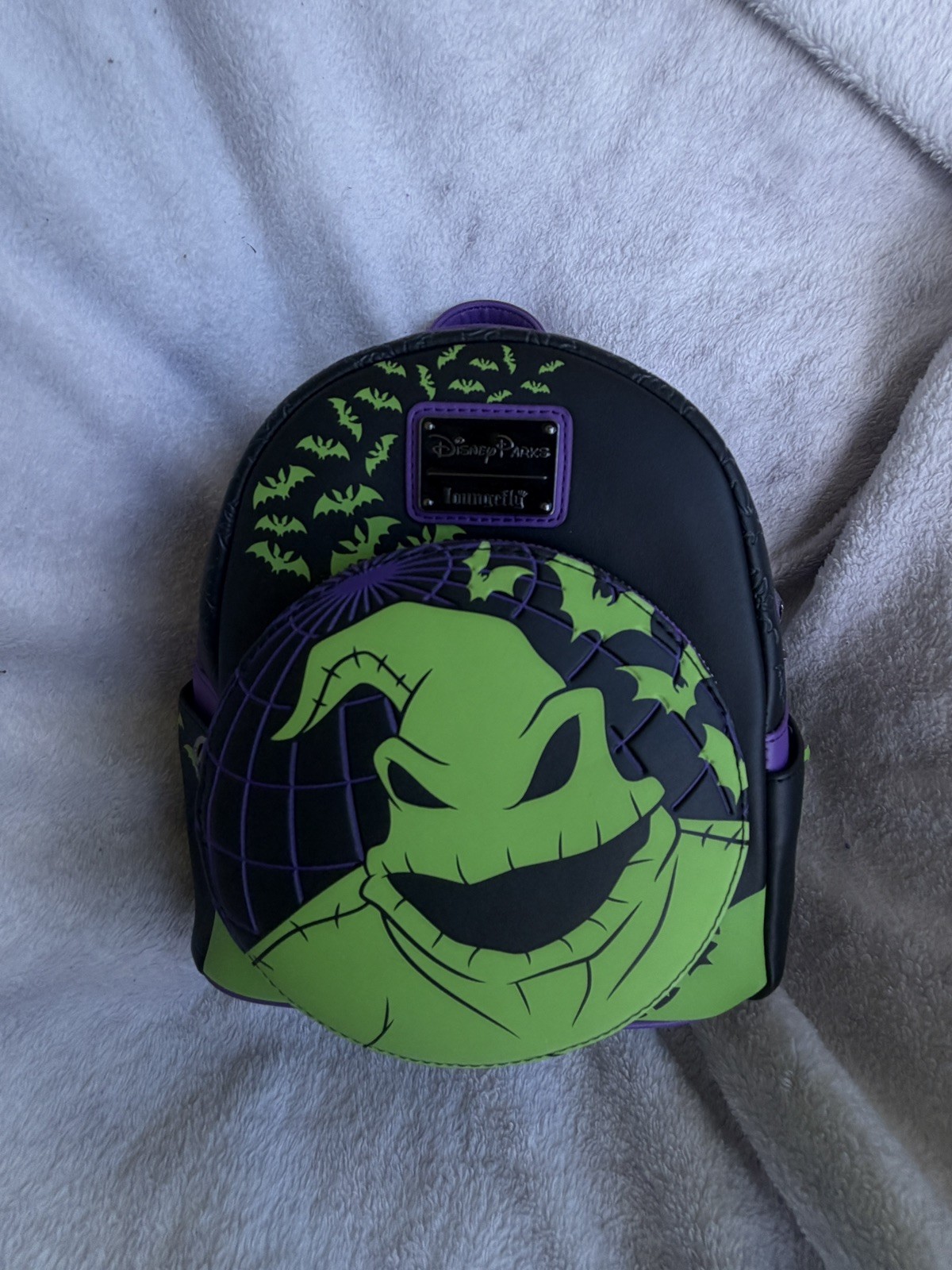 Disneyland Oogie Boogie Bash 2024 Glow Dark Loungefly Mini Backpack NEW WITH TAG