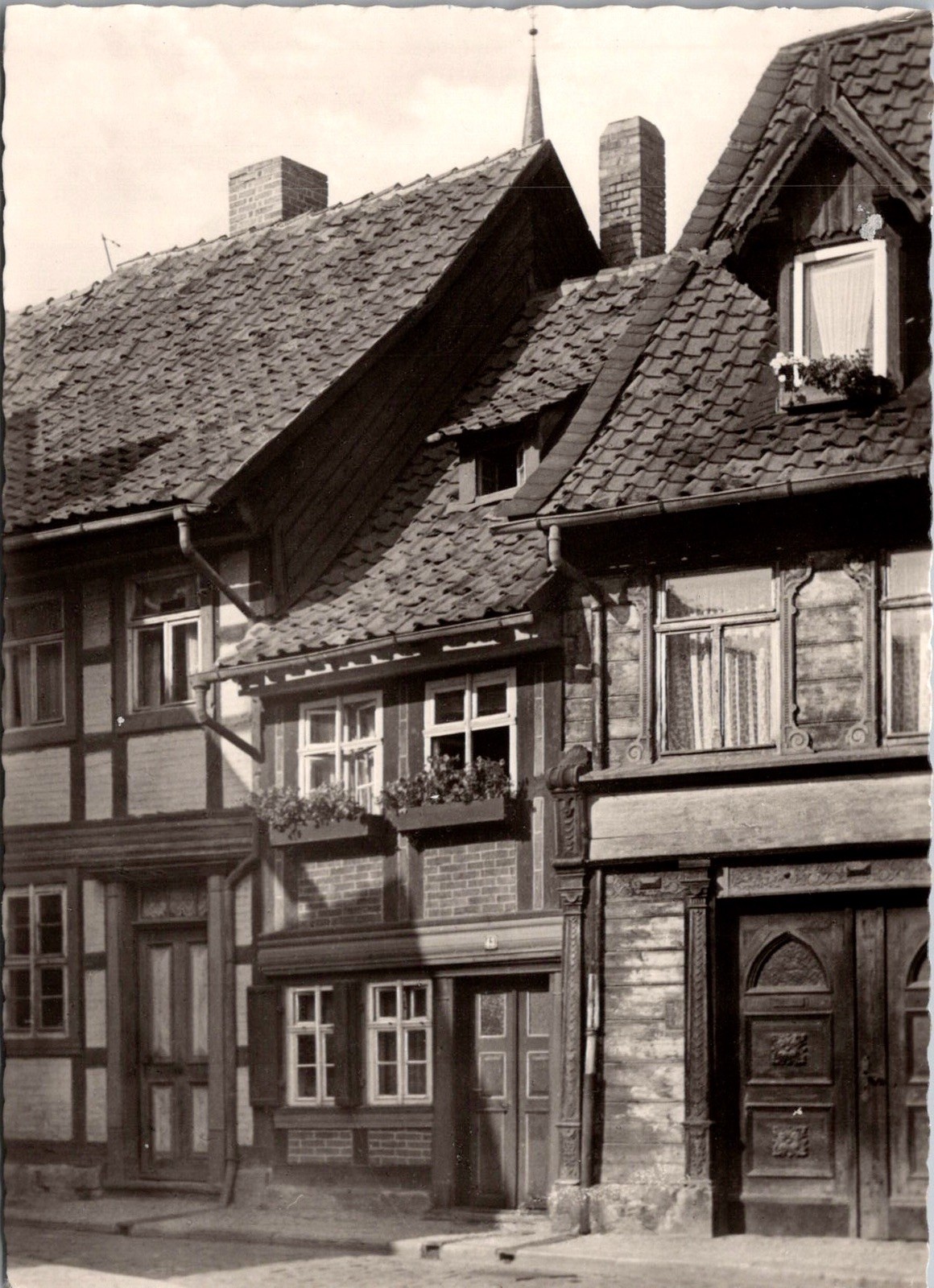 Smallest House Wernigerode Harz Germany Traditional Real Photo RPPC Postcard