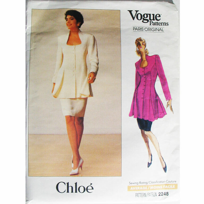 Vogue 2248 Size 6-8-10 Chloe Paris Original Sewing Pattern Tunic & Skirt Uncut