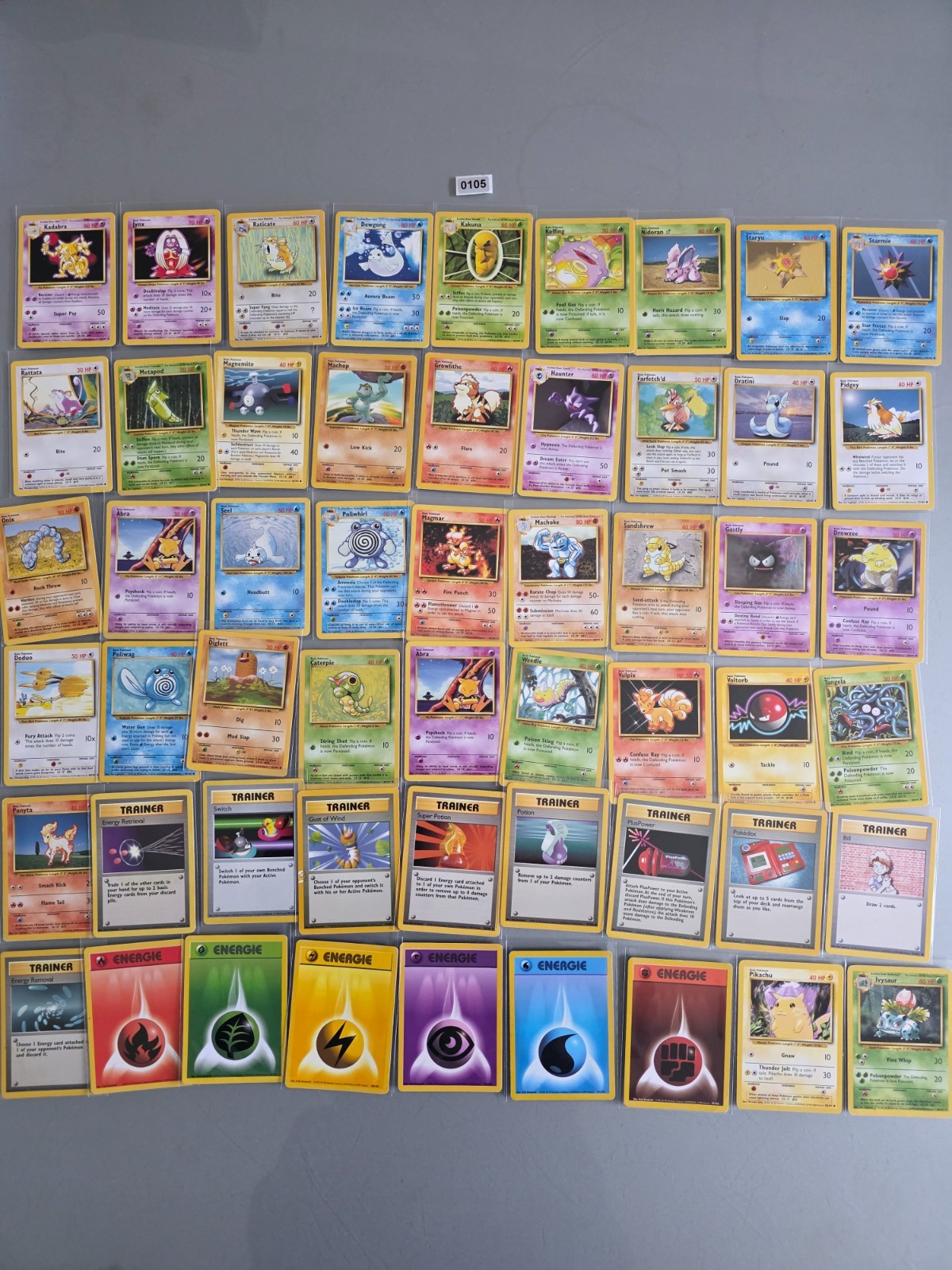 1998 WOTC Pokemon 52x Base Set Collection English Excellent Pikachu