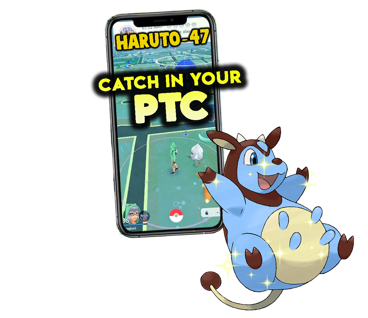 Pokemon Shiny Miltank Catch in your P T C