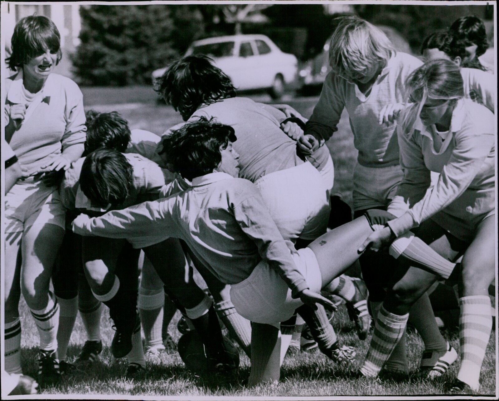 LG890 1977 Original Dave Suresh Photo WOMEN'S RUGBY LEAGUE Denver College Game