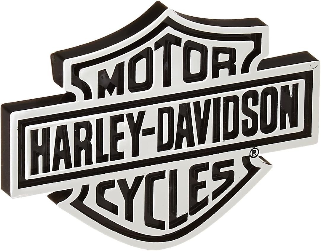 Harley-Davidson  Chrome Bar & Shield Decal - 4-3/8