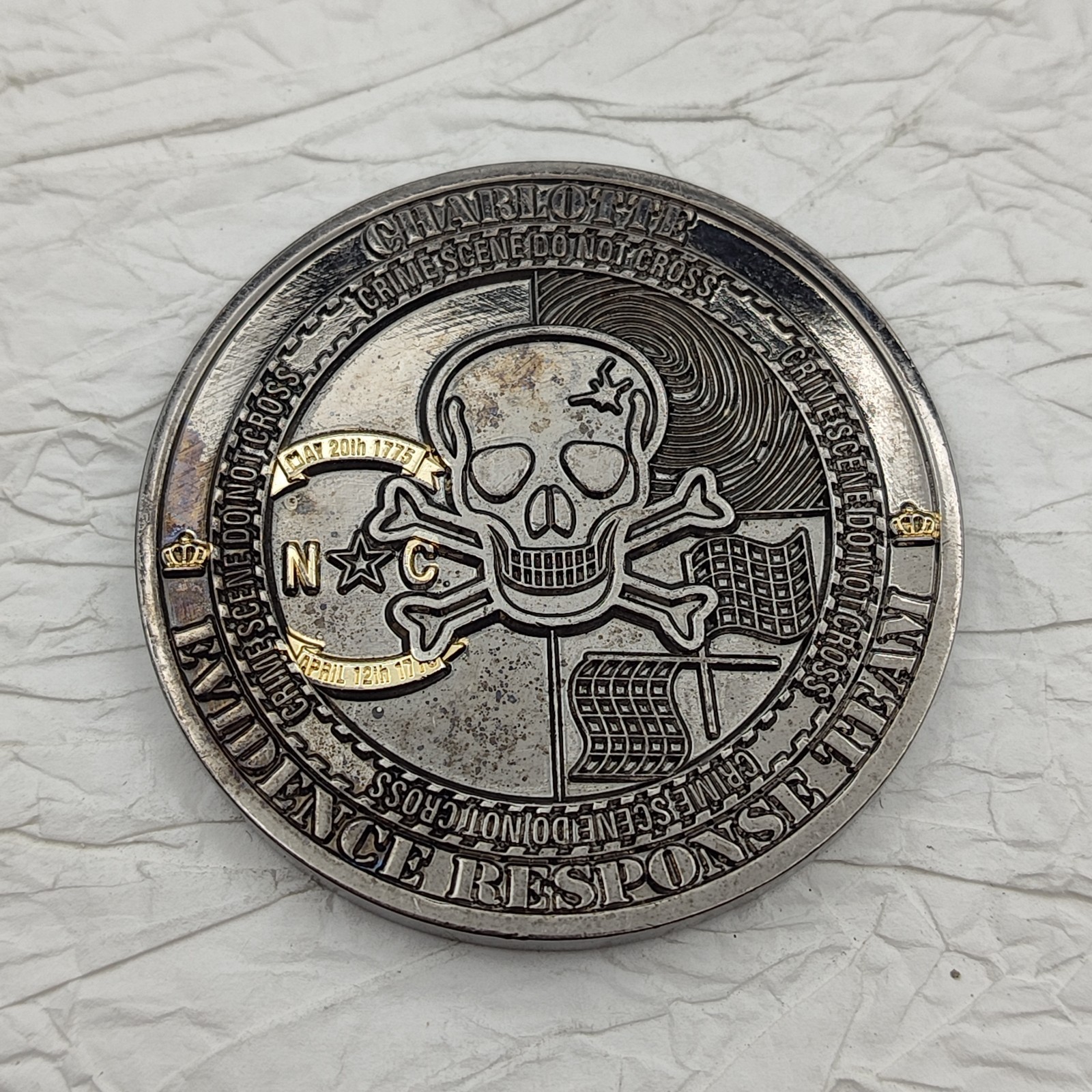 FBI Charlotte Evidence Response Team Challenge Coin