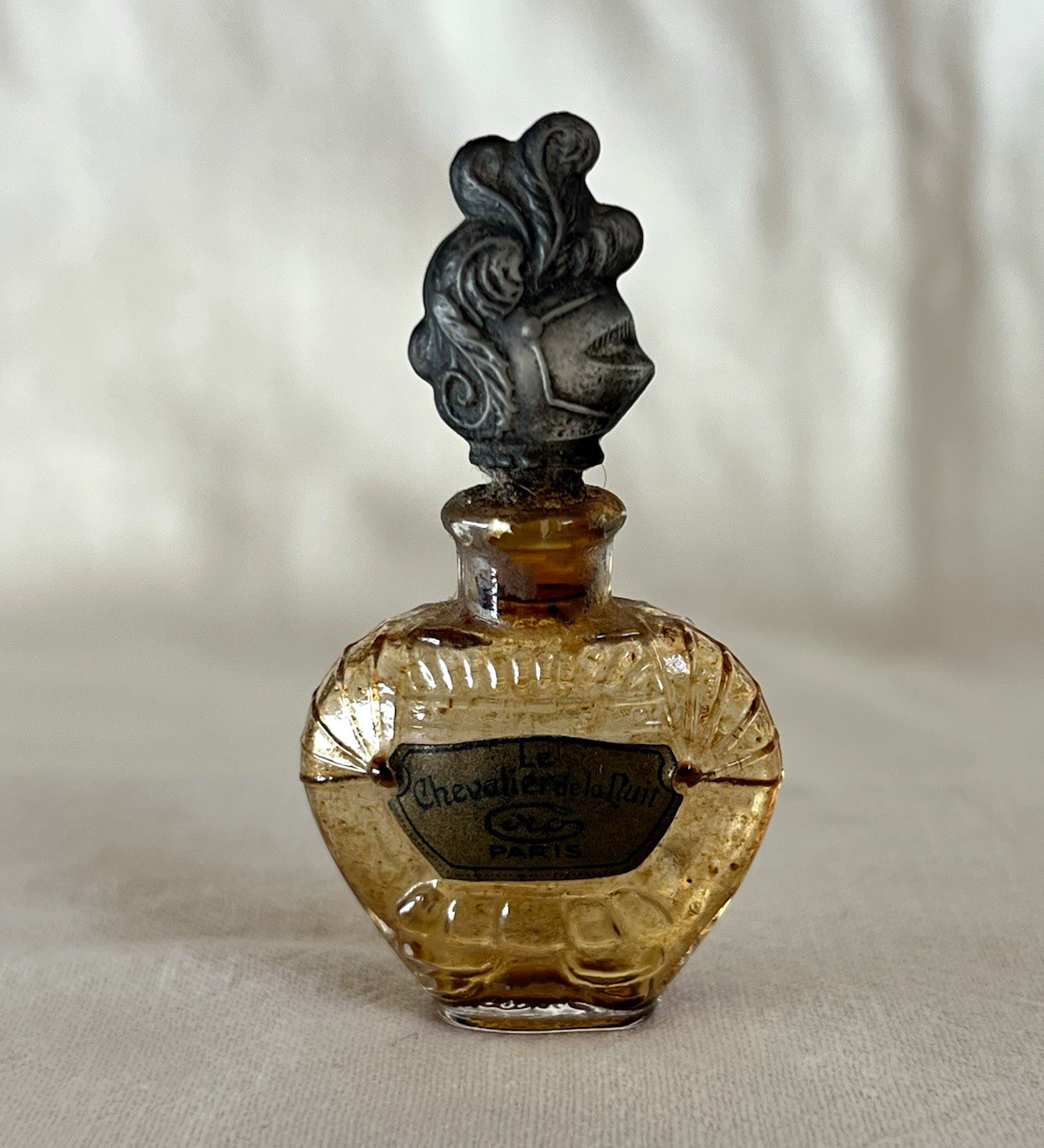 Antique 1920s CIRO Chevalier de la Nuit Miniature Perfume Bottle Julien Viard