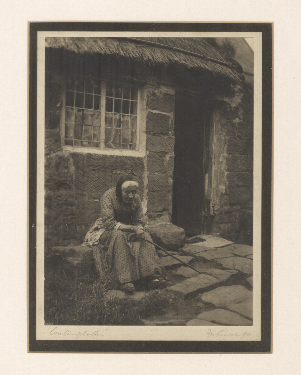 EARLY 20th CENTURY PHOTOGRAPH  FRANK MEADOW SUTCLIFFE 'CONTEMPLATION'