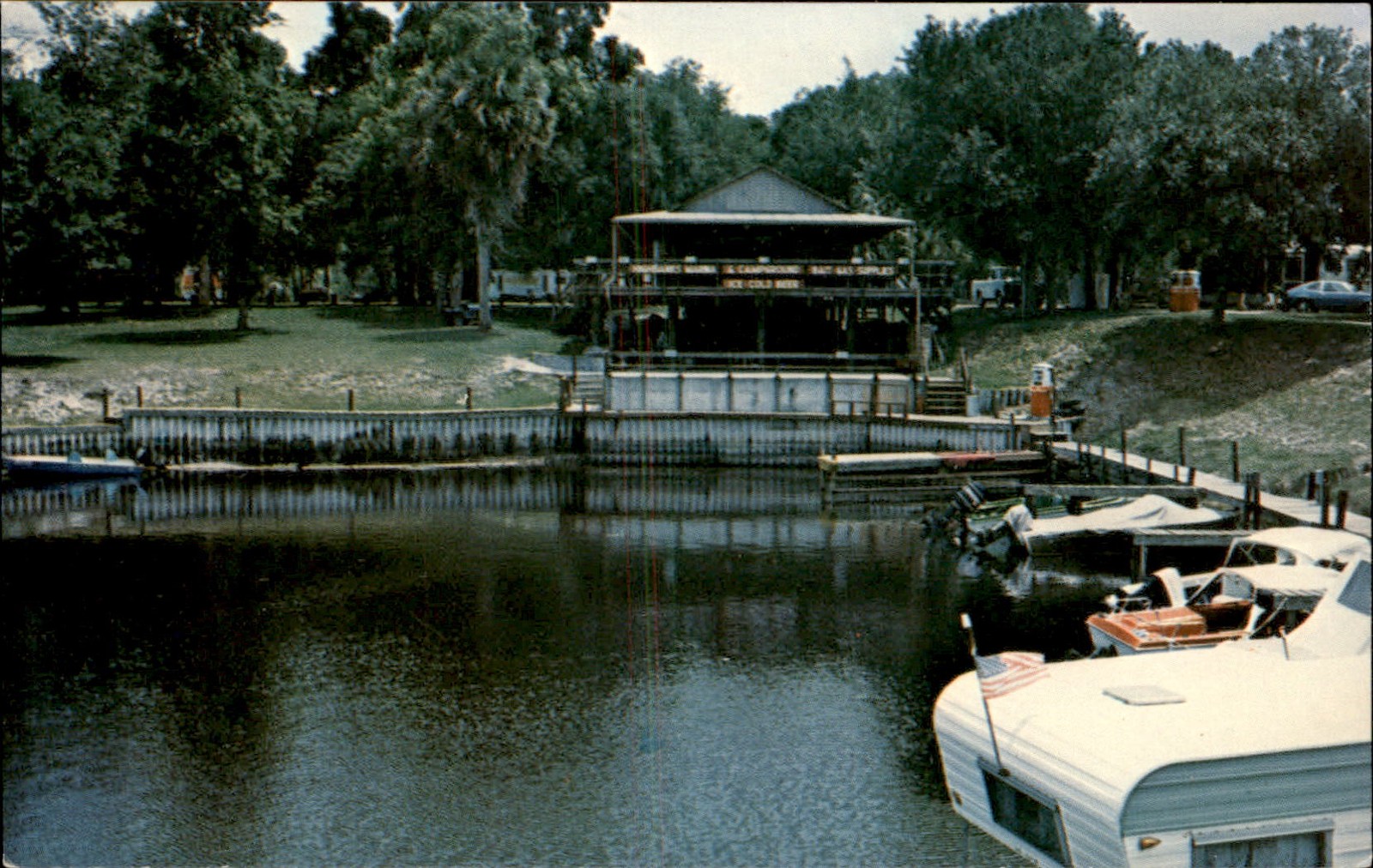 DeBary FL Marina and Campground Southern Card & Novelty c1970s Vintage Postcard