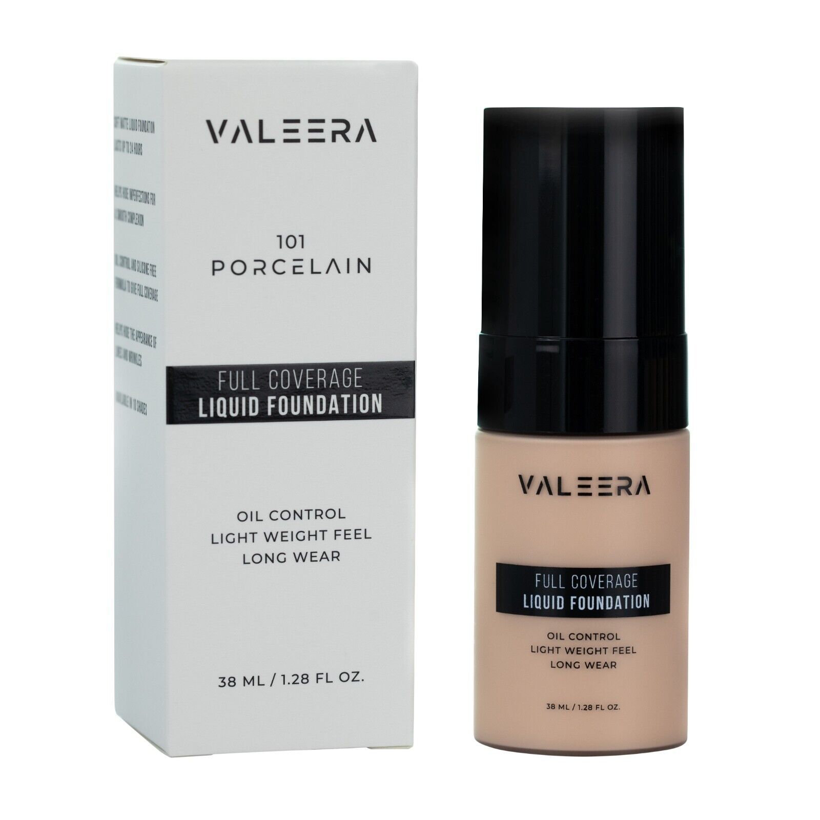 Valeera Foundation Makeup Full Coverage Liquid Base Brighten Long Lasting Shade