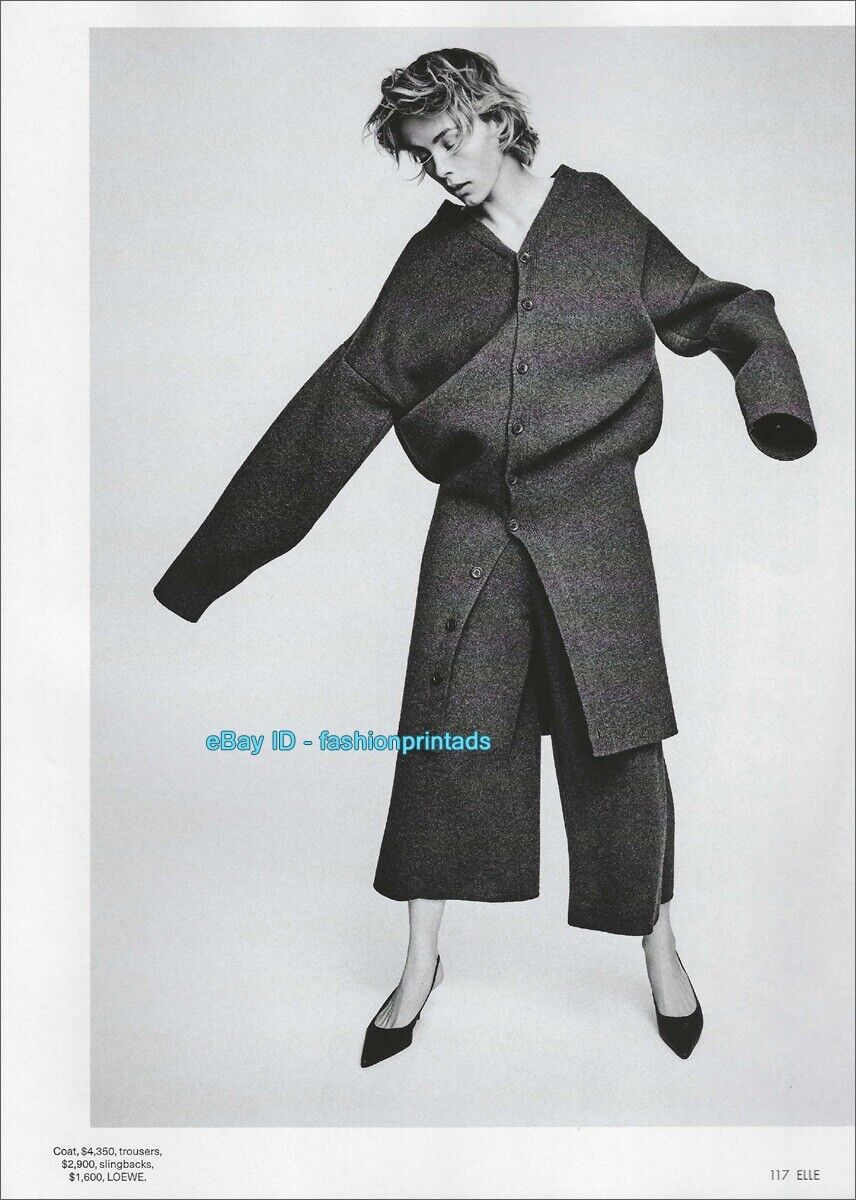 woman's ANKLES Feet in Heels 1-Page Magazine Clipping - ELLE Edie Campbell