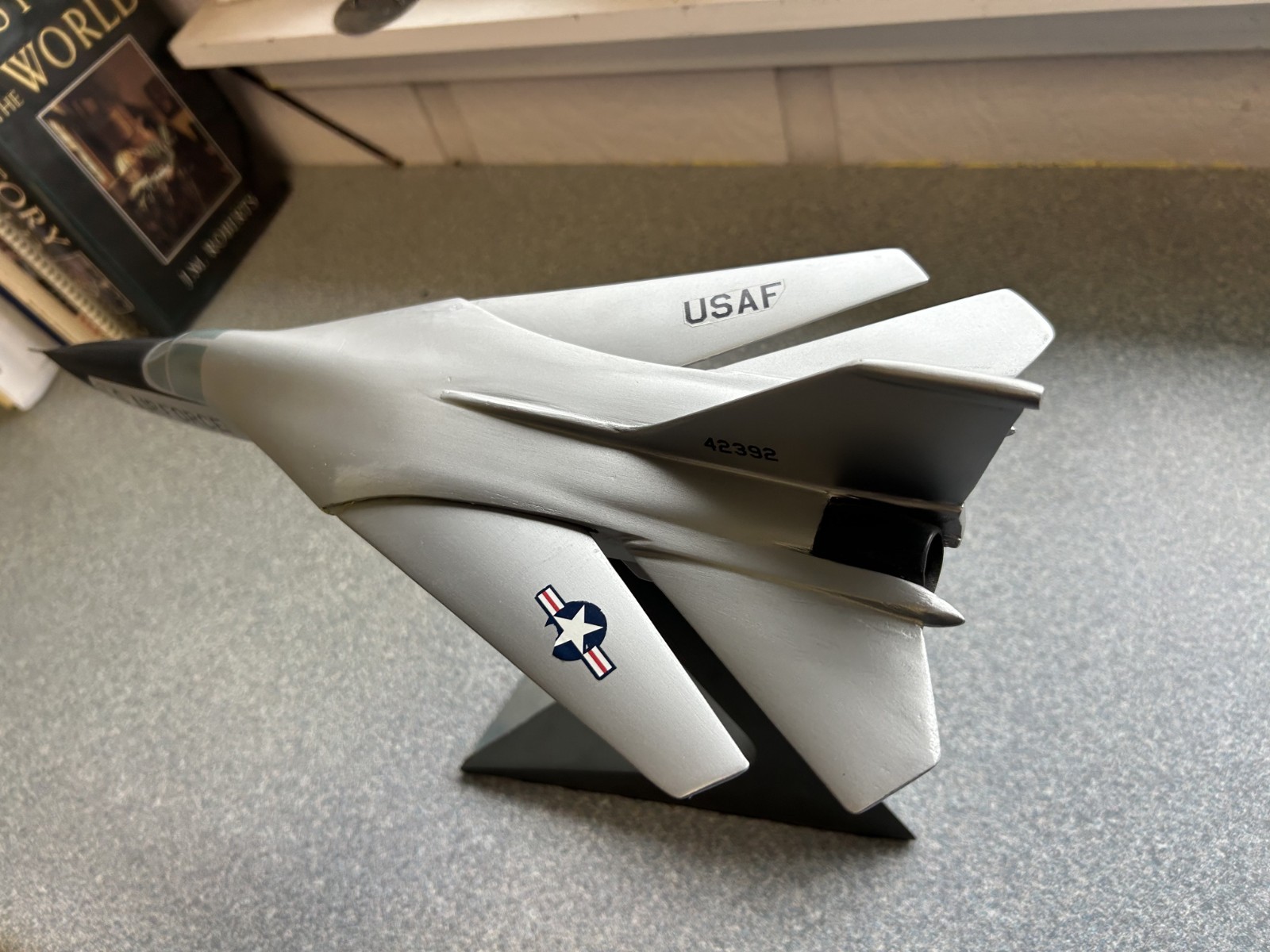 Vintage Large Scale General Dynamics USAF F-111 desk Model