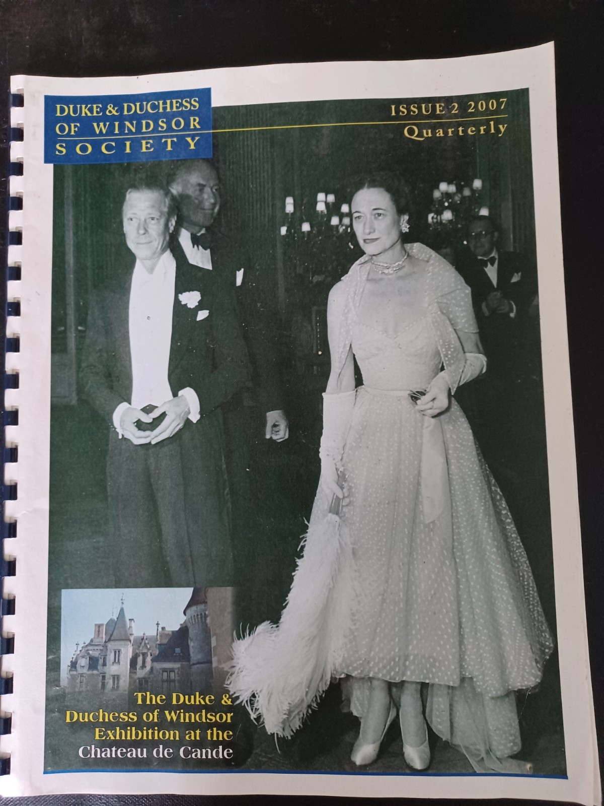Duke & Duchess of Windsor Society 2007 Quarterly Journal.  Chateau  de Cande 