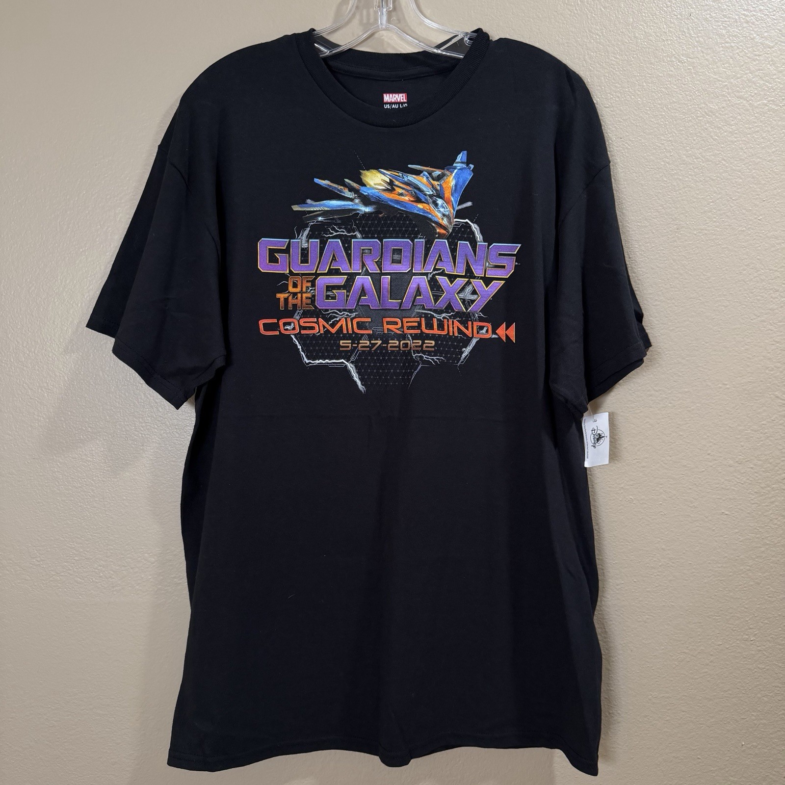 Guardians Of The Galaxy Cosmic Rewind Disney Epcot Opening Day Tshirt Rare L