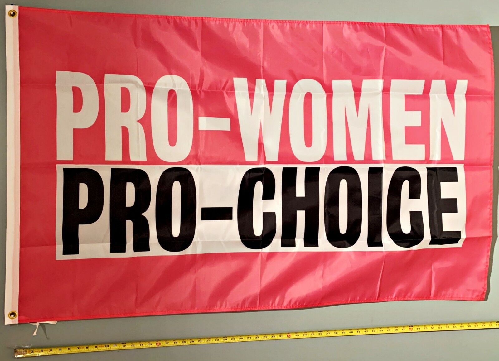 PRO WOMEN PRO CHOICE FLAG FREE USA SHIPPING Pro Life Women's Right P Sign 3x5'