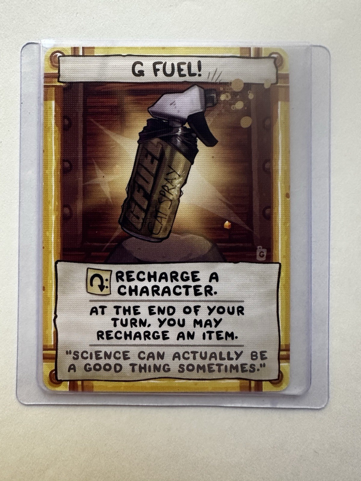G Fuel Mewgenics Cat Spray Four Souls TCG Promo Trading Card