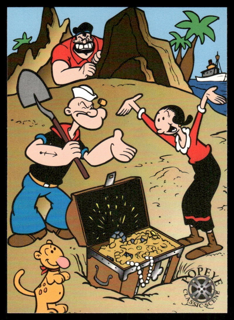 Popeye's Treasure Hunt - 1994 Card Creations Popeye #77