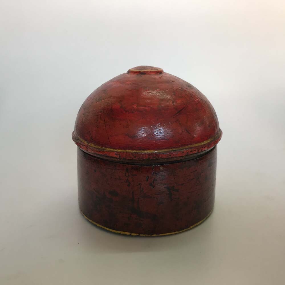 Old Wooden Box, Hand Crafted & Hand Painted Color lacquered