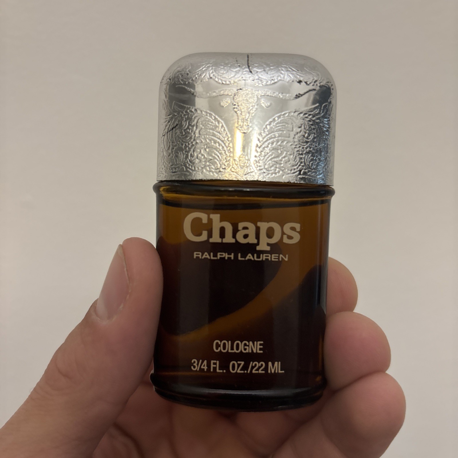VTG Ralph Lauren Chaps Cologne 3/4 fl oz 22 ml Missing Spritzer Made in USA RARE
