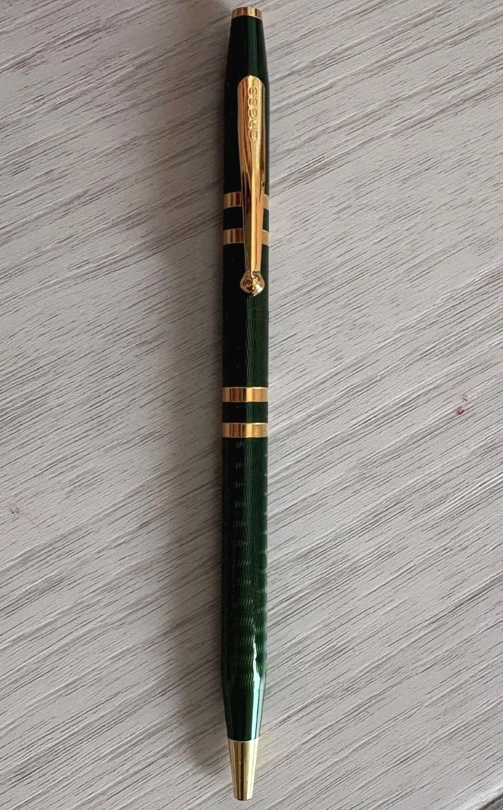 Cross 175th Anniversary Century Green/Gold Ballpoint Pen Working 