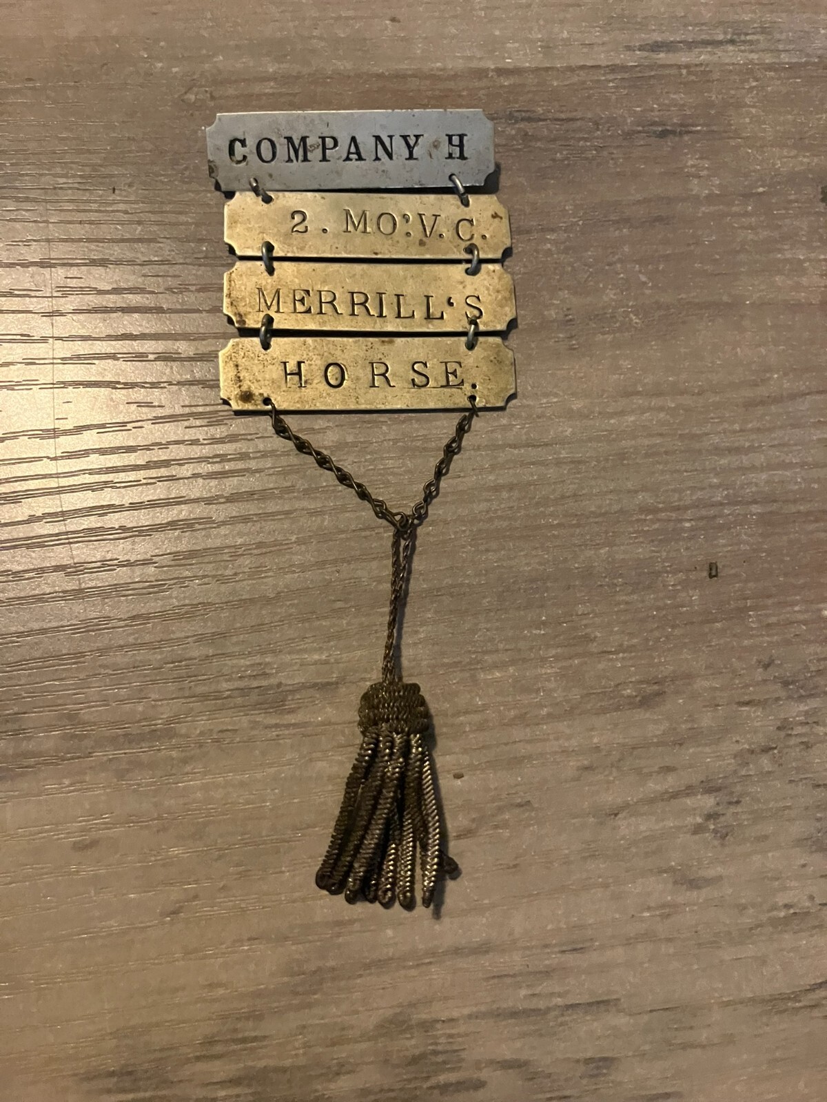 VTG Civil War Ladder Badge Merrill\'s Horse 2nd Missouri Cavalry Regiment GAR