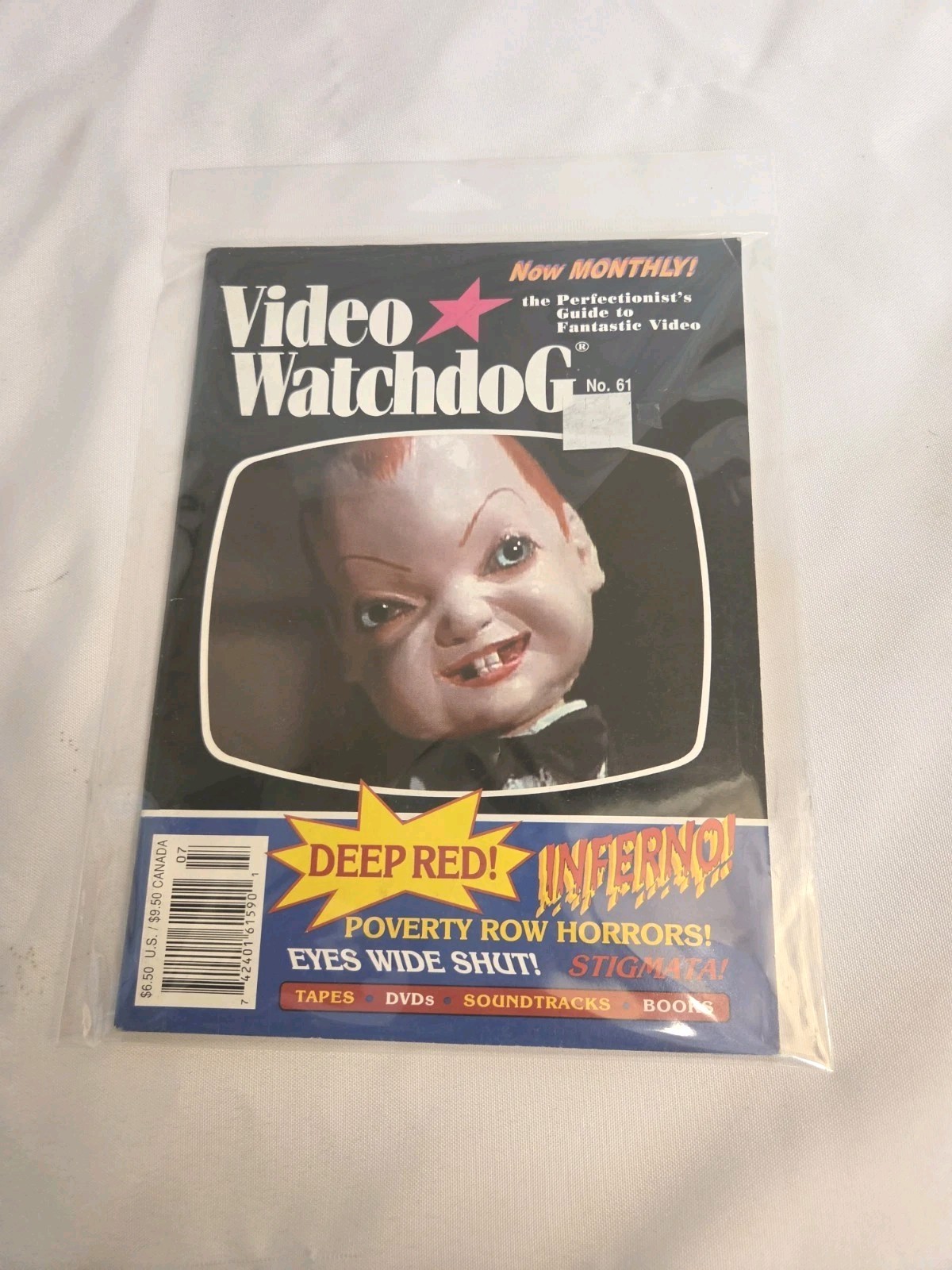 Video Watchdog Magazine No. 61 (July 2000) DEEP RED Dario Argento RARE Horror
