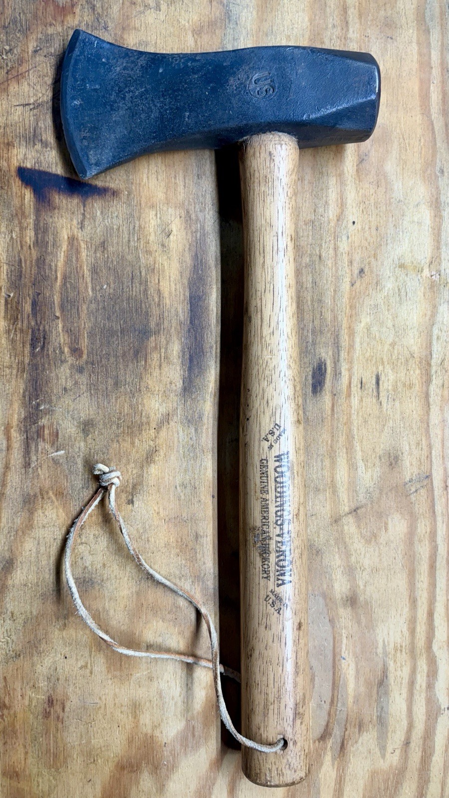 Woodings-Verona Splitting Maul Hatchet Bench Axe 3 Lbs All Original Made in USA