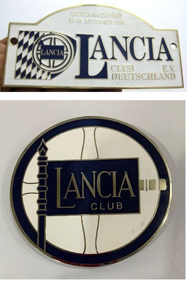 Car Badge - Fiat Lancia Badges set of 2pcs Grill Badge Emblem Mg jaguar Triumph
