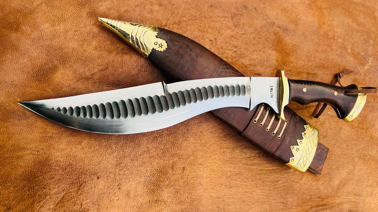 EGKH-13 inches Handmade Fixed Blade Survival Hunting Knife-Khukuri knife-Ready t