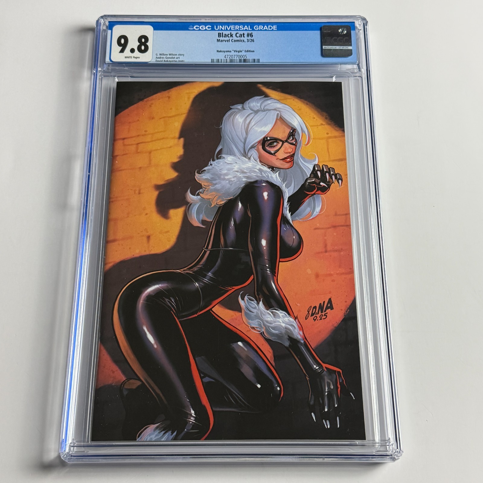 Black Cat #6 CGC 9.8 David Nakayama Virgin Variant Marvel Comics Ltd 3000