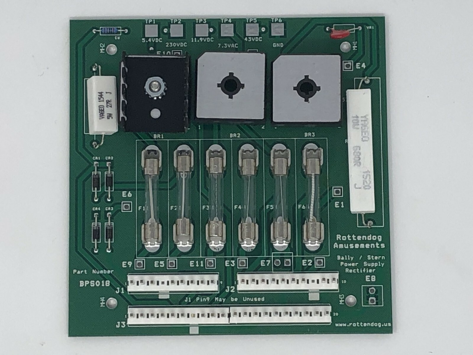 New BPS018 Power Supply Board for Bally & Stern Pinball Machines. 