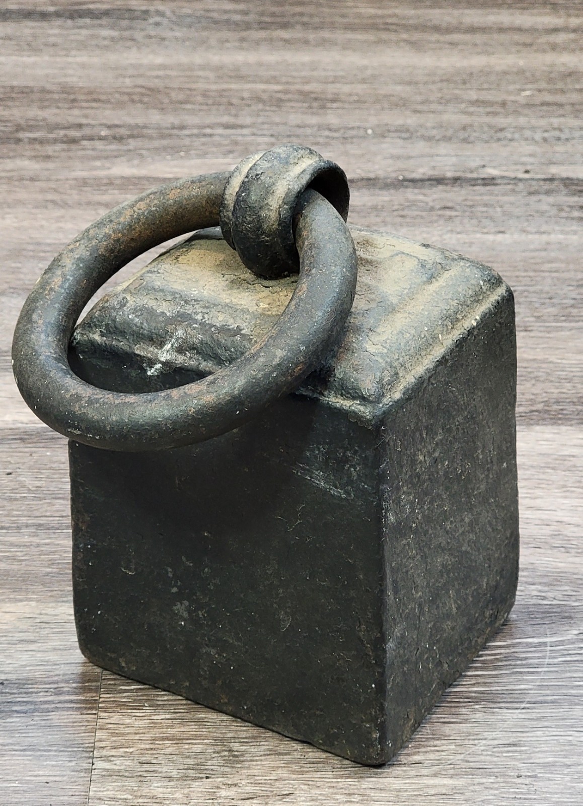 Antique 19th C Cast Iron Carriage/Buggy Weight/Horse Tether Marked \