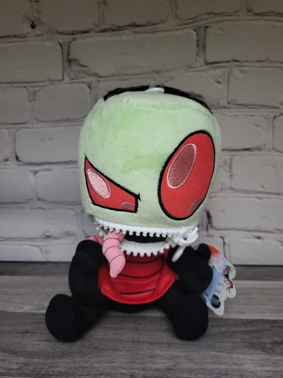Invader Zim Nickelodeon Zipper Mouth Plush w/ Tongue 9