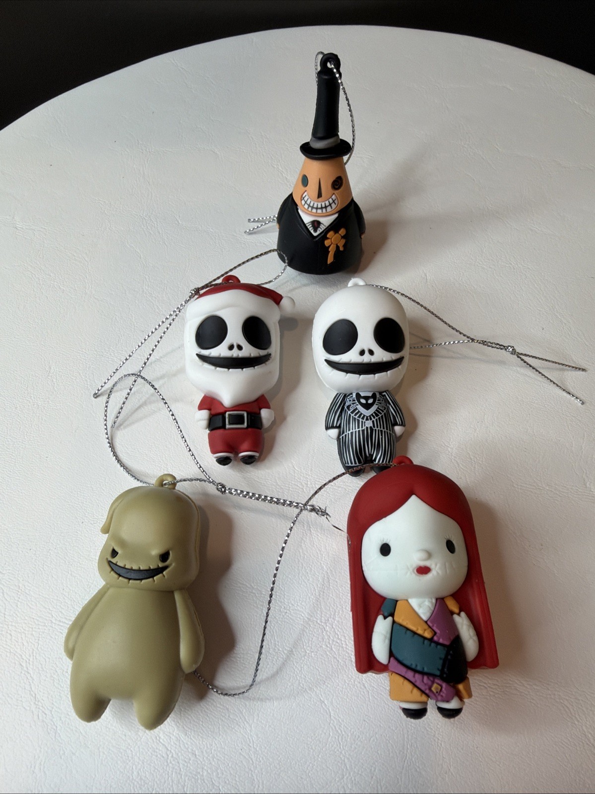 Hallmark Mystery Ornaments Set of 5 Nightmare Before Christmas Jack Sally Santa 