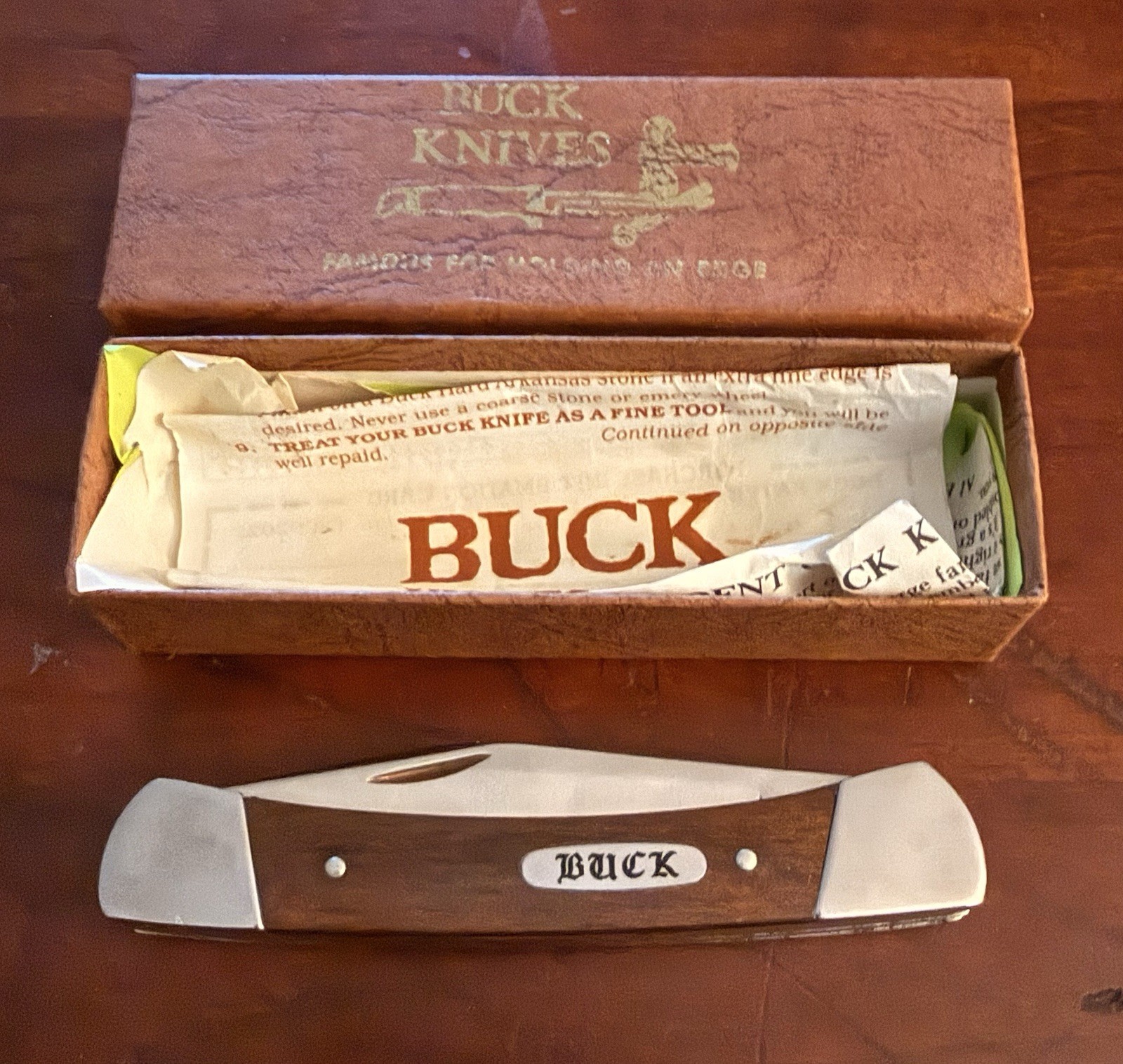 Vintage 1981-82 Buck 701 Mustang 3-Blade Knife USA Original Box & Papers