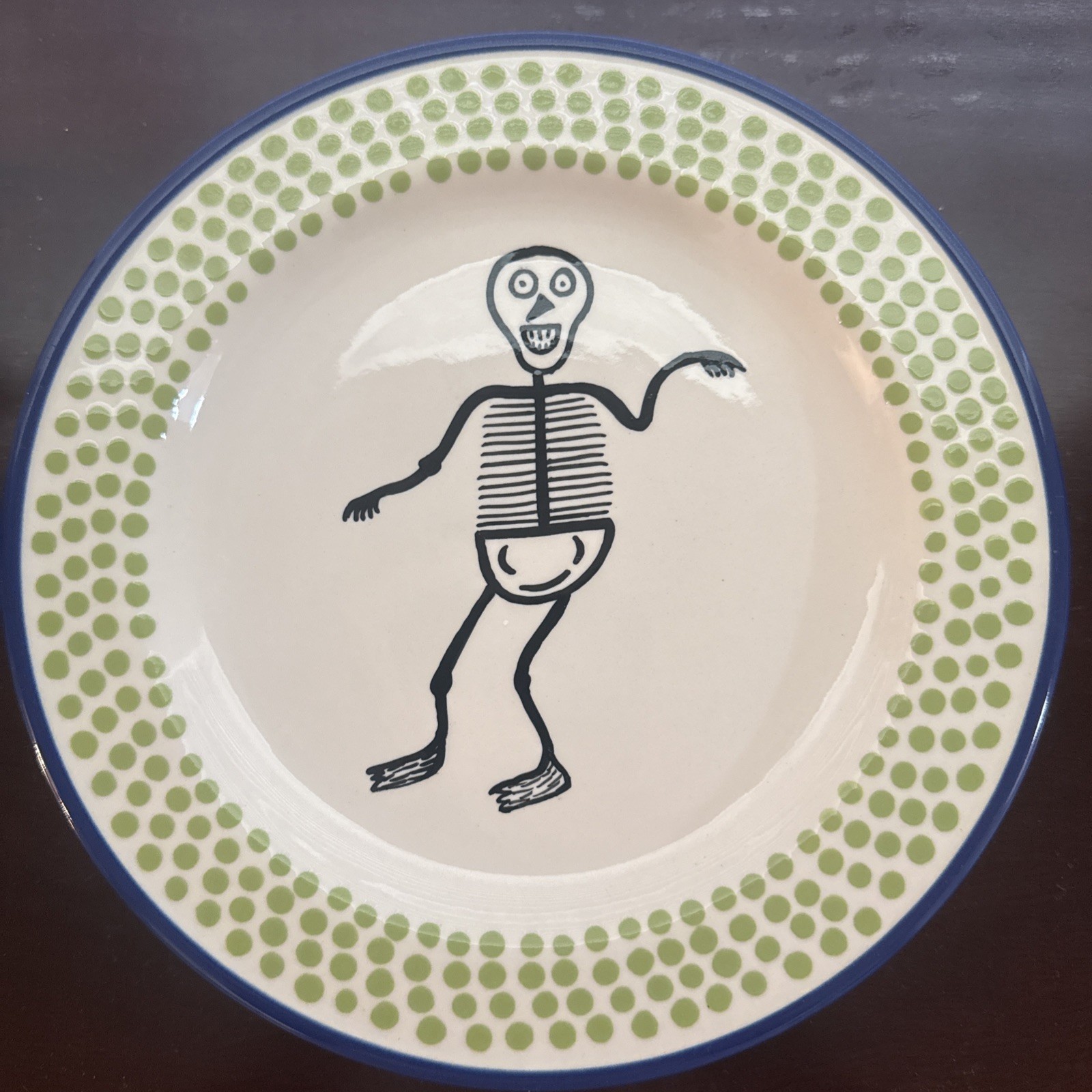 M. Bagwell Halloween Party Plates Skeleton  9