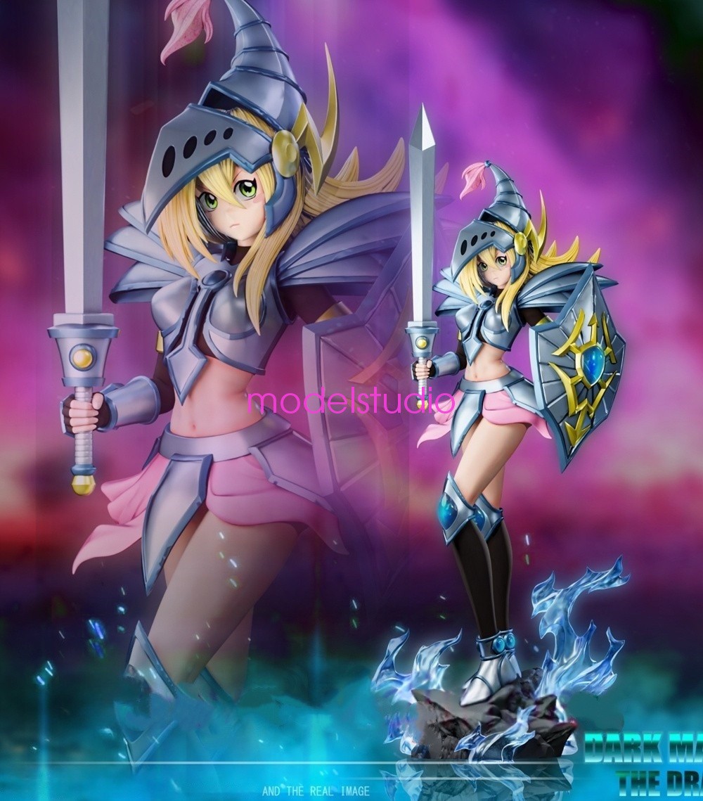 Yu-Gi-Oh Black Magician Girl Model PU Pre-order BBSD Studio Dragon Knight H32cm