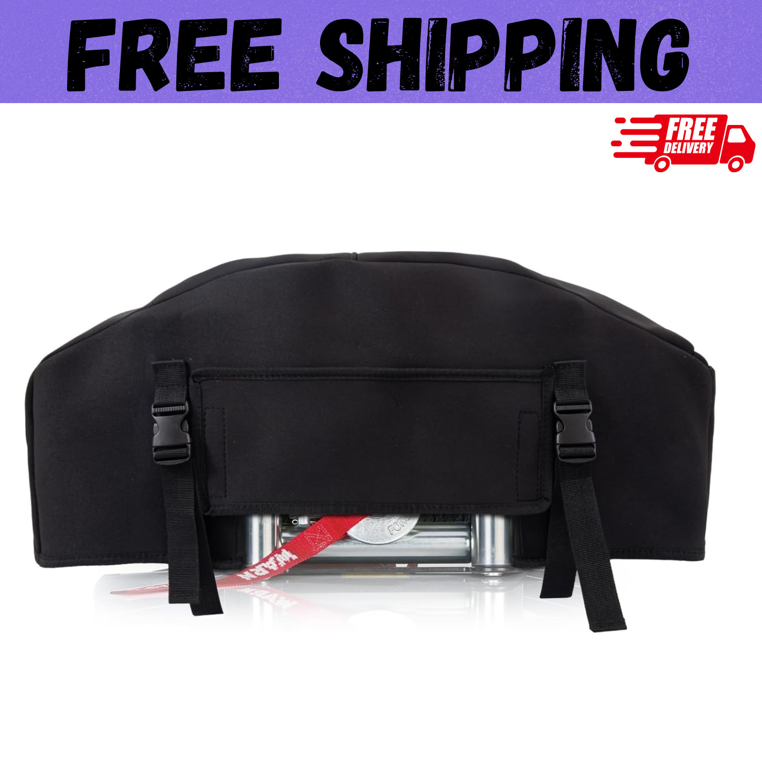 Winch Cover,Heavy Duty UV-resistant Waterproof Winch Protective Cover with Draws