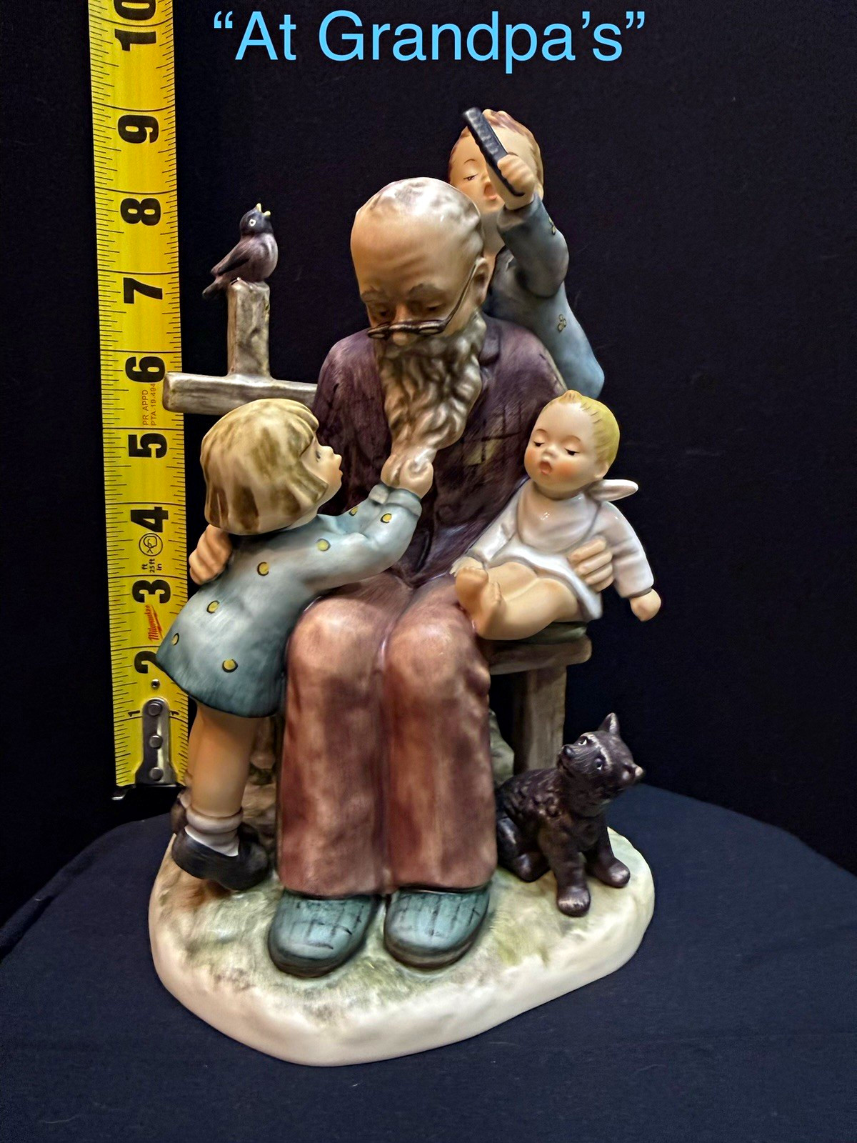 Goebel/M.I. Hummel “At Grandpa’s” Porcelain Painted Figurine TMK7