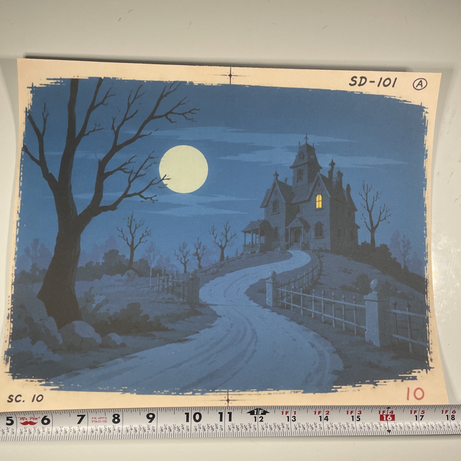 SCOOBY-DOO animation cel replica background Vintage Cartoons Tv Show Art R