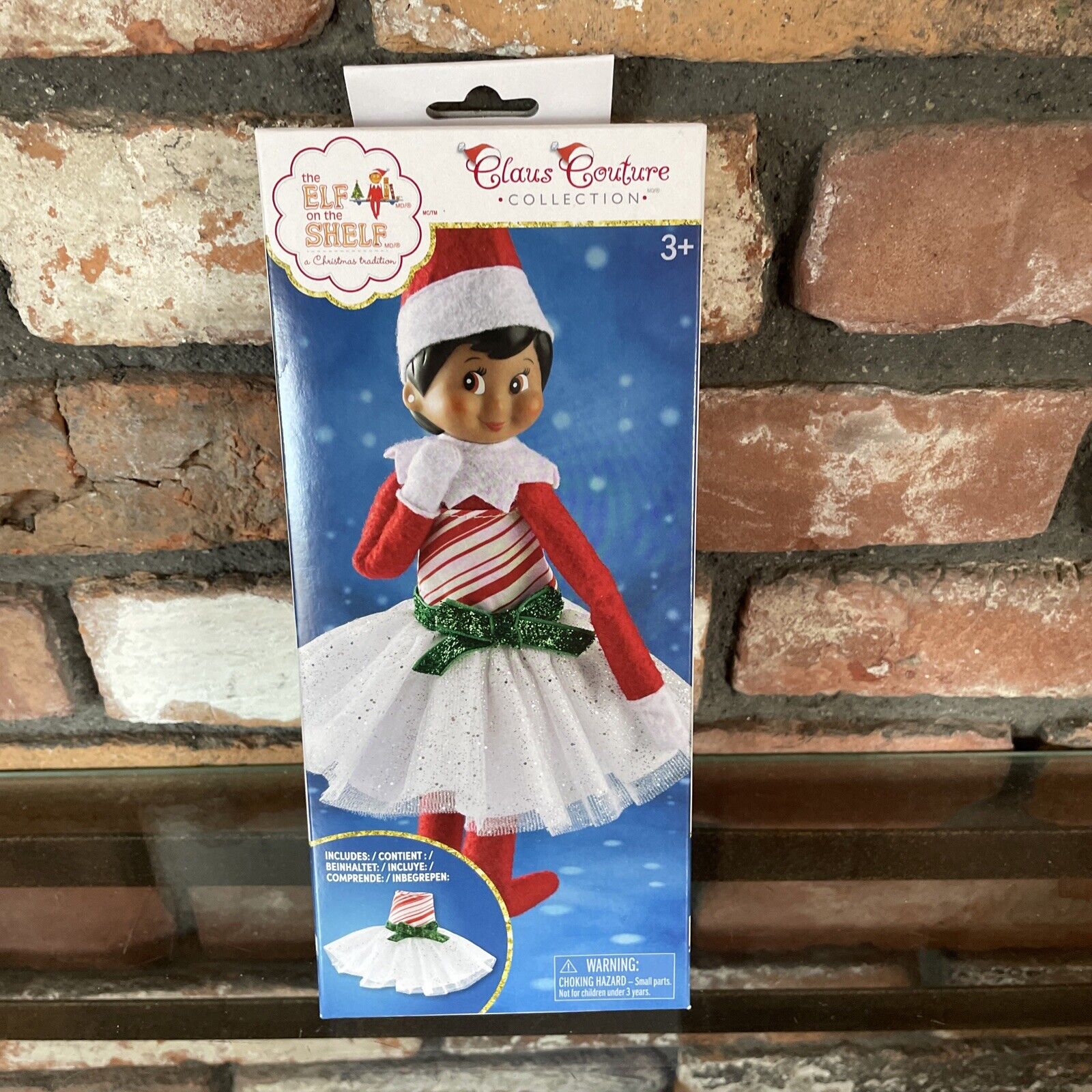 The ELF on the SHELF Claus Couture Collection Candy Cane Classic Dress NEW