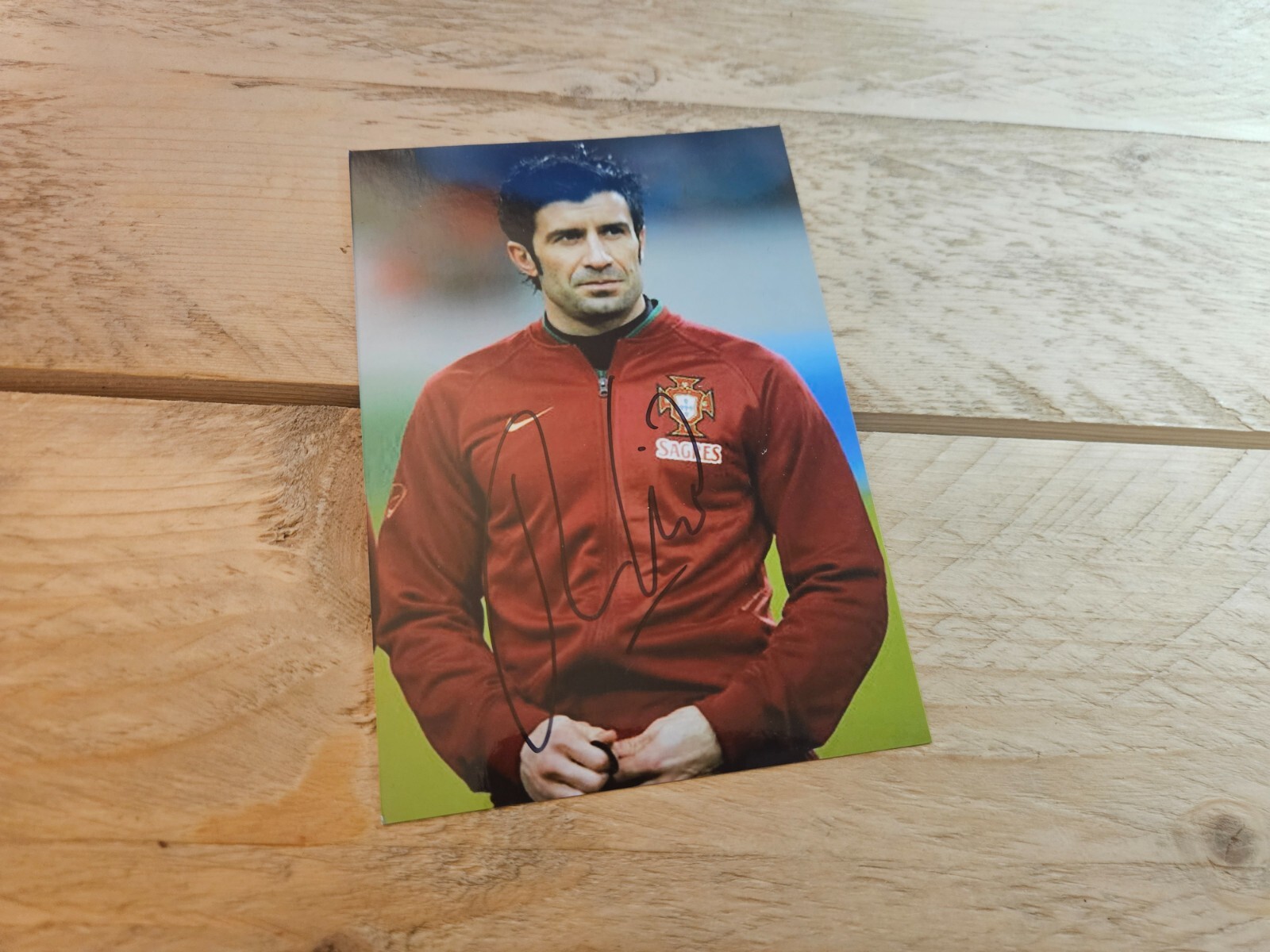 LUIS FIGO signed photo approx 10x14 autograph (3448) COA