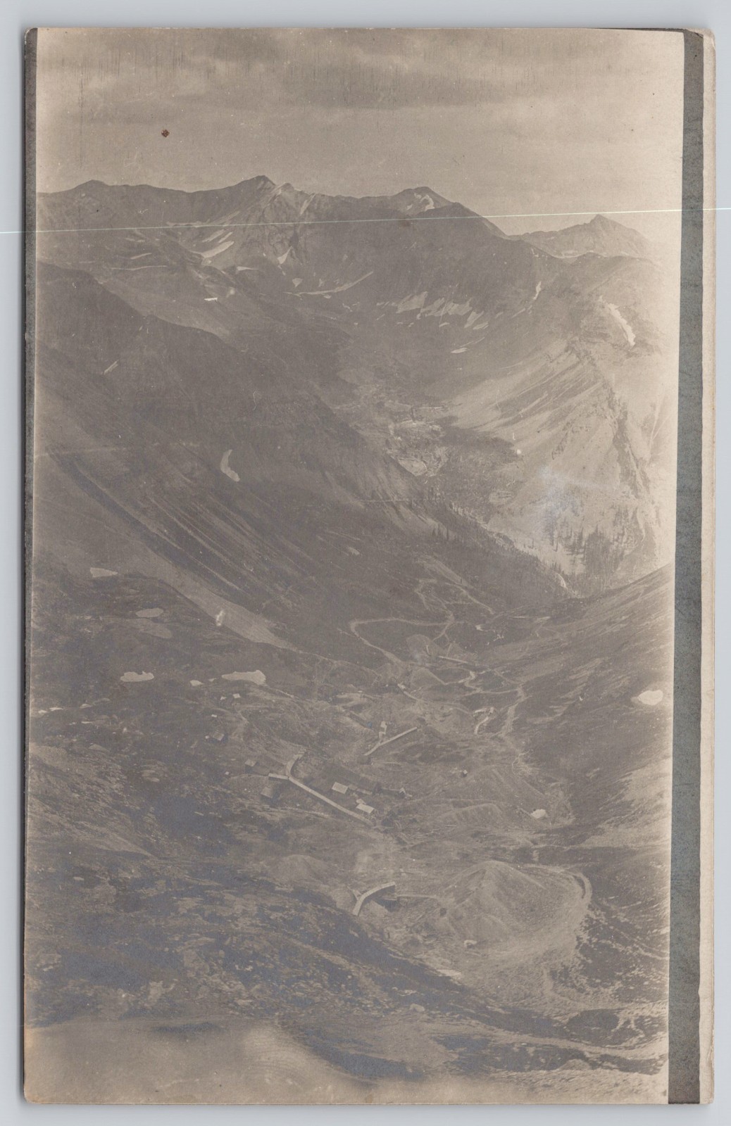 RPPC Unidentified Rugged Mountain Valley Terrain Landscape Unposted