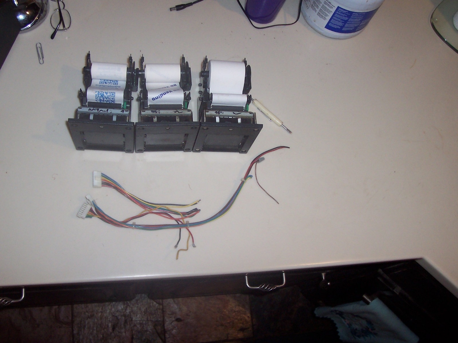 3 ICT THERMAL PRINTERS MODEL GP-58CR PULSE  WORKING FRESH PULLS POG