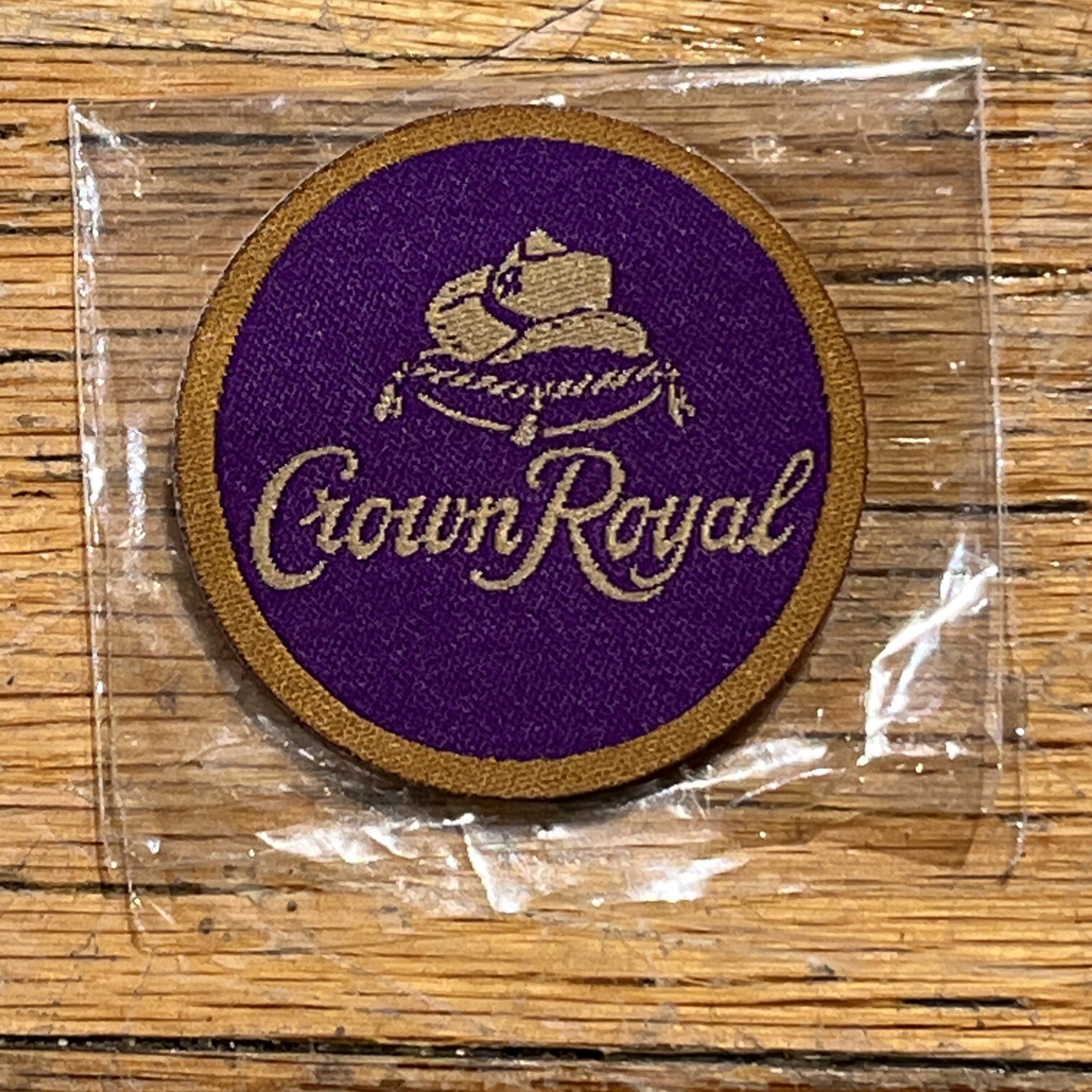 Limited Edition 1.5 In Crown Royal Rodeo Circle Patch Sticker Velvet Feel Limited Edition 1.5 In Crown Royal Rodeo Circle Patch Sticker Velvet Feel