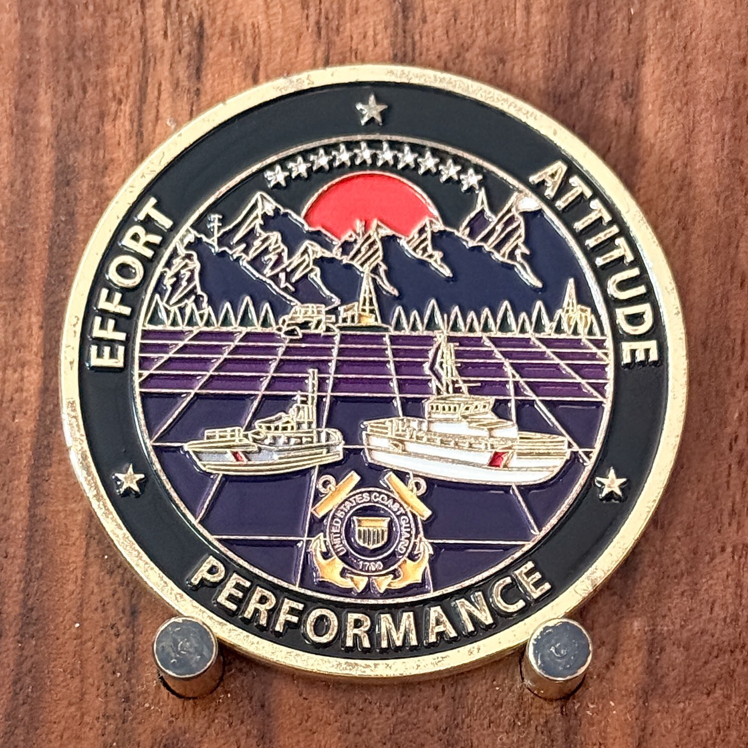 USCG Electronics Systems Support Detachment Port Angeles Challenge Coin  M#32