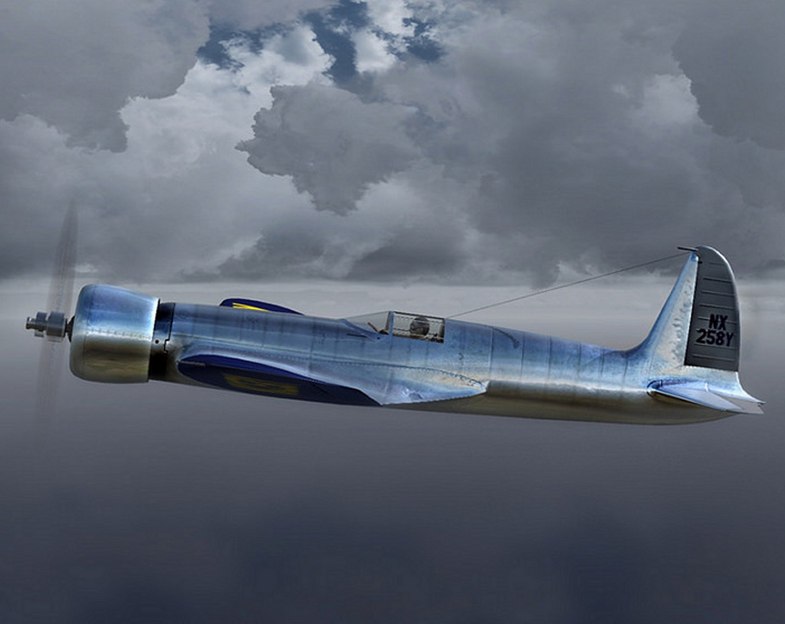 1935 HUGHES H-1 RACER Aircraft Photo HOWARD HUGHES (174-w)