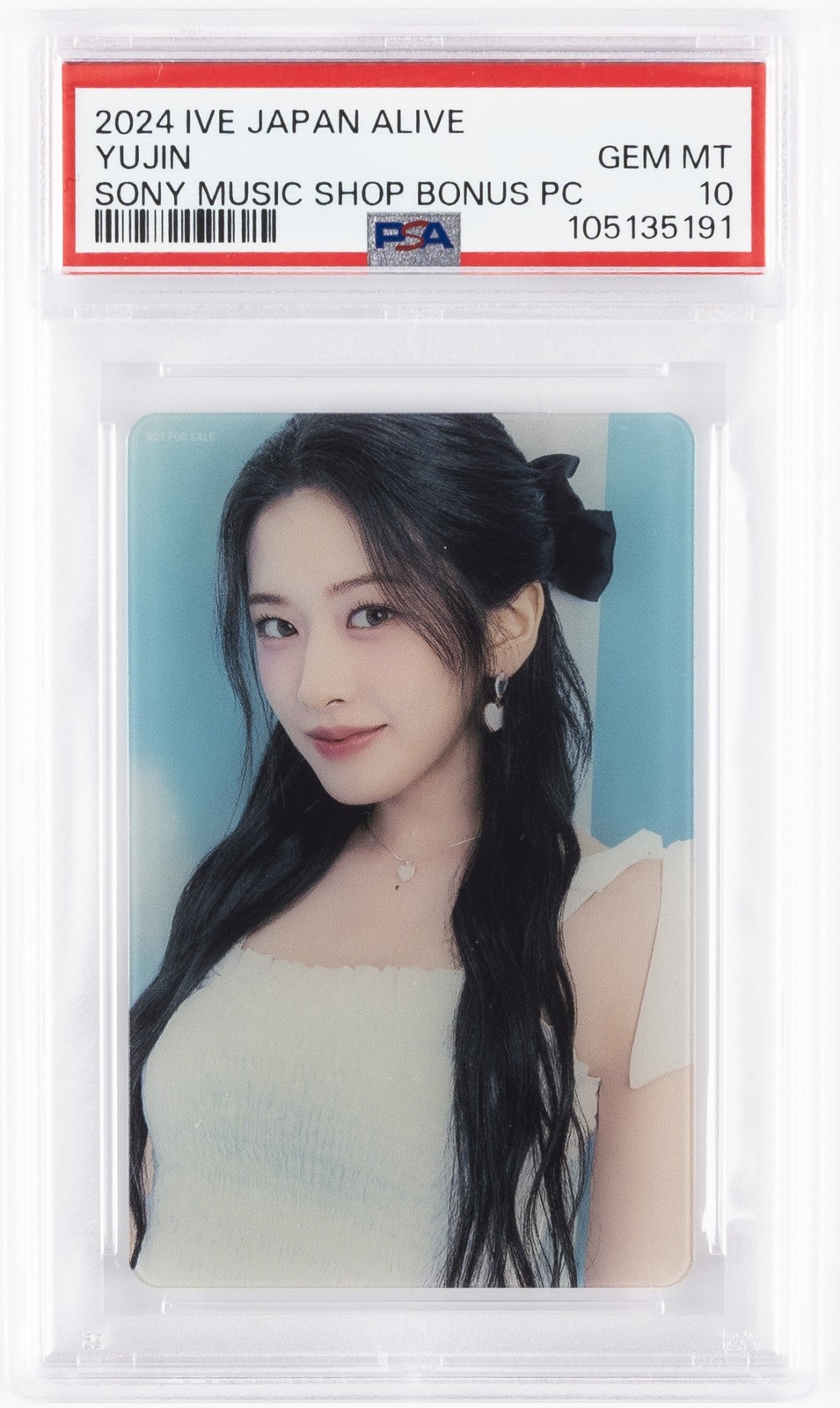 2024 IVE JPN 2ND EP ALIVE SONY MUSIC SHOP BONUS PHOTOCARDS YUJIN PSA 10